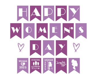 Happy International Women's Day 2025 Svg Png, Women 8 March Svg Png