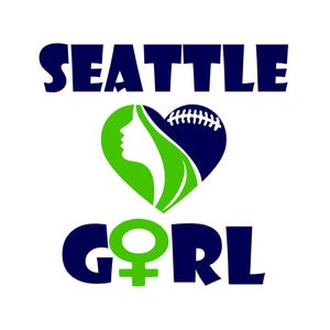 Seattle Football Fan Art Design for Printing, Cutting and Sublimation & - Svg, Eps, Png, Dxf, Eps, Cricut, Silouhette