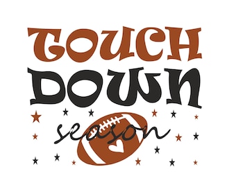 Touchdown Season SVG: Football Mom, Sports Design (Digital Download)