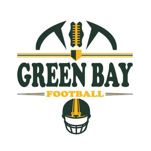 Green Bay Fußball SVG PNG: Vintage Team Design (Digitaler Download)