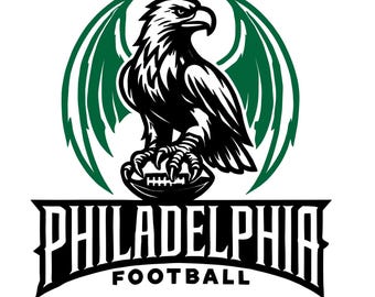 Philadelphia Football  SVG PNG: Retro Design (Digital Download)