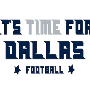 Star Cowboys Football SVG: Dallas PNG, Cricut, Sublimation (Digital Download)