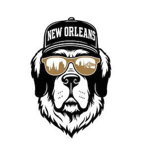 New Orleans Football Digital Art | SVG, PNG, EPS, | Silhouette & Cricut
