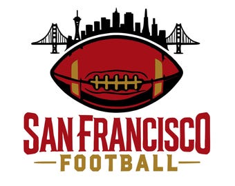 San Francisco Football SVG: Cricut, Silhouette Cut File (Digital Download)