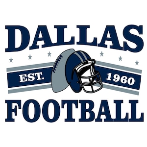 Dallas Football Inspired Design for Printing, Cutting and Sublimation & - Svg, Eps, Png, Dxf, Cricut, Silouhette