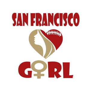 San Francisco Football Design | Perfect for Printing, Cutting and Sublimation | Svg, Eps, Png, Dxf, Eps | Cricut Silouhette