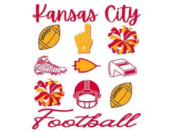 Kansas Football SVG: Kansas City Mascot, Shirt Design (Digital Download)