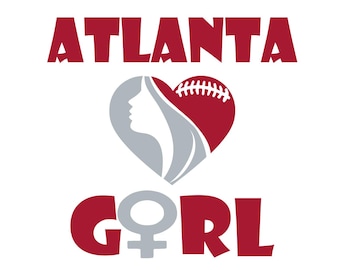 Atlanta Football Inspired Design fan art for Printing, Cutting and Sublimation & - Svg, Png, Eps, Dxf, Cricut, Silouhette
