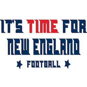 New England Boston Football Design for Printing, Cutting and Sublimation - Svg, Eps, Png, Pdf, Dxf, Eps | Cricut