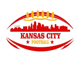 Kansas Football sports design . Perfect for Printing, Cutting and Sublimation & - Svg, Eps, Png, Dxf, Cricut, Silouhette
