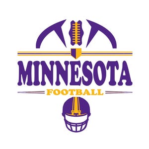 Minnesota  Football SVG PNG: Stacked Mascot Design (Digital Download)