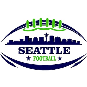 Seattle Football Fan Art Design for Printing, Cutting and Sublimation & - Svg, Eps, Dxf, Eps, Cricut, Silouhette