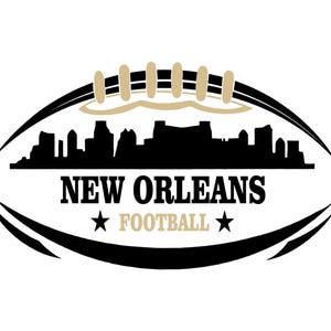 New Orleans Football Digital Art | SVG, PNG, EPS, | Silhouette & Cricut