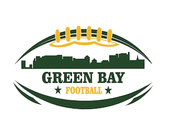 Green Bay Fußball SVG-Design: Cricut, Silhouette (Digitaler Download)