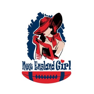 New England Boston Football Design for Printing, Cutting and Sublimation - Svg, Eps, Png, Pdf, Dxf, Eps | Cricut, Silouhette