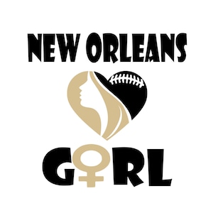 New Orleans Football Digital Art | SVG, PNG, EPS, | Silhouette & Cricut