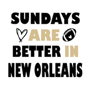 New Orleans Football Digital Art | SVG, PNG, EPS, | Cricut