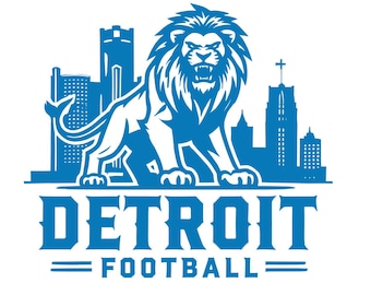 Detroit Football sports design . Perfect for Printing, Cutting and Sublimation & - Svg, Eps, Png, , Dxf, Cricut, Silouhette