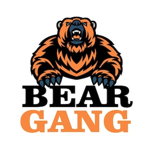 Chicago Football Bear Gang SVG: Cricut, silhouet (digitale download)