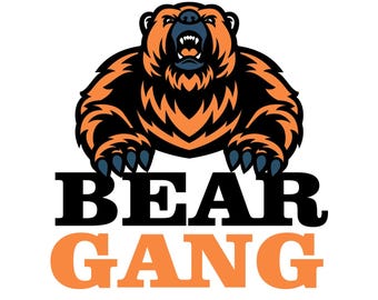 Chicago Football  Gang SVG: Cricut, Silhouette (Digital Download)