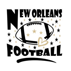 New Orleans Football Digital Art | SVG, PNG, EPS, | Silhouette & Cricut