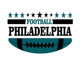 Philadelphia Football Design (svg, png, eps, dxf) (digitale download)