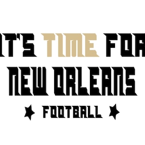 New Orleans Football Digital Art | SVG, PNG, EPS, | Cricut