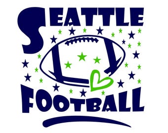 Arte para aficionados del equipo de fútbol americano de Seattle: SVG, EPS, DXF (descarga digital)