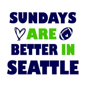 Seattle Football Fan Art Design for Printing, Cutting and Sublimation & - Svg, Eps, Png, Dxf, Eps, Cricut, Silouhette