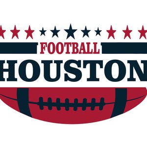 Fan art ispirata al football di Houston per stampa, taglio e sublimazione e - Svg, Eps, Png, Dxf, Cricut, Silhouette