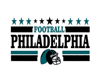 Design inspiré du football de Philadelphie pour l'impression, la découpe et la sublimation - Svg, Eps, Png, Dxf, Cricut, Silhouette