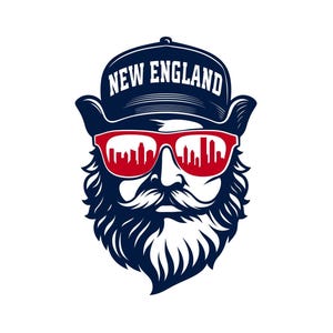 New England Football Design for Printing, Cutting and Sublimation - Svg, Eps, Png, Pdf, Dxf, Eps | Cricut