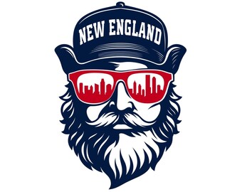 New England Football Design for Printing, Cutting and Sublimation - Svg, Eps, Png, Pdf, Dxf, Eps | Cricut