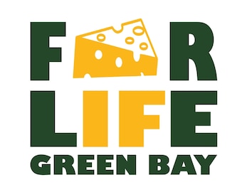 Green Bay Fußball SVG: Für das Leben Design (Digitaler Download)