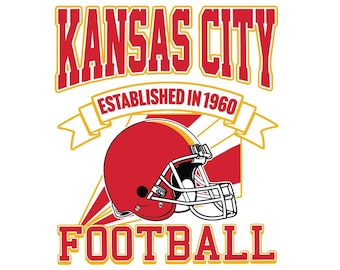 Kansas City Football SVG PNG: Chiefs Clipart (Digital Download)