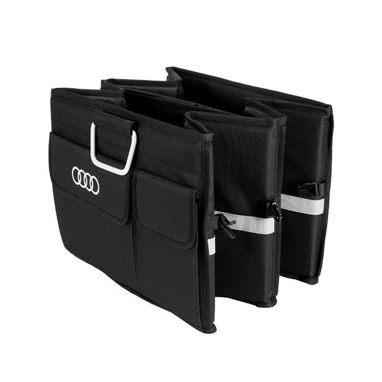 Borsa bagagliaio CAR-GADGET nera pieghevole 2 scomparti auto