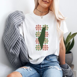 Palästina Unisex T-Shirt, Stand mit Gaza Shirt, Free Palästina T-Shirt, Solidarität, palästinensisches T-Shirt, Palästina Freiheit Geschenk, Palästina Karte