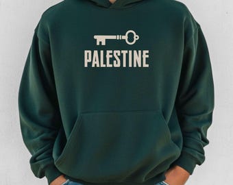 Moletom com capuz Palestina Oversized, Presente de solidariedade unissex, Moletom com capuz unissex, Moletom com capuz Resistance, Moletom com capuz Stand With Palestine, Free Gaza
