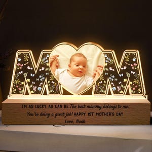 The Best Mommy Belongs To Me You re Doing A Great Job - Personalized Photo LED Night Light - Gift For New Mom, First Time Mom Gifts