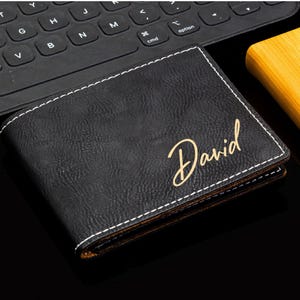 Brieftasche Papa Geschenk, Herren Brieftasche, Benutzerdefinierte Monogramm Brieftasche, personalisierte Brieftasche, Geschenk für ihn, Groomsman Geschenk, Geschenk für Vater, Vatertagsgeschenk