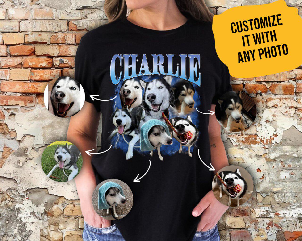 Custom Bootleg Rap Tee, Custom Dog Bootleg Shirt, Custom Dog Shirt, Personalized Dog Bootleg Shirt, Custom Dog's Version, Dog Shirt