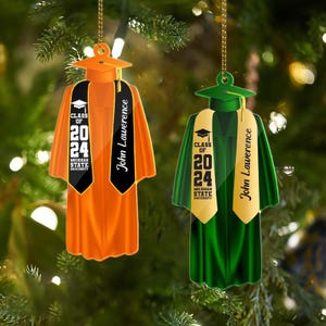 Personalized Graduation Ornaments Class of 2025, Graduation Ornament, High School Graduation Gift, College Graduation, New Graduate Gift