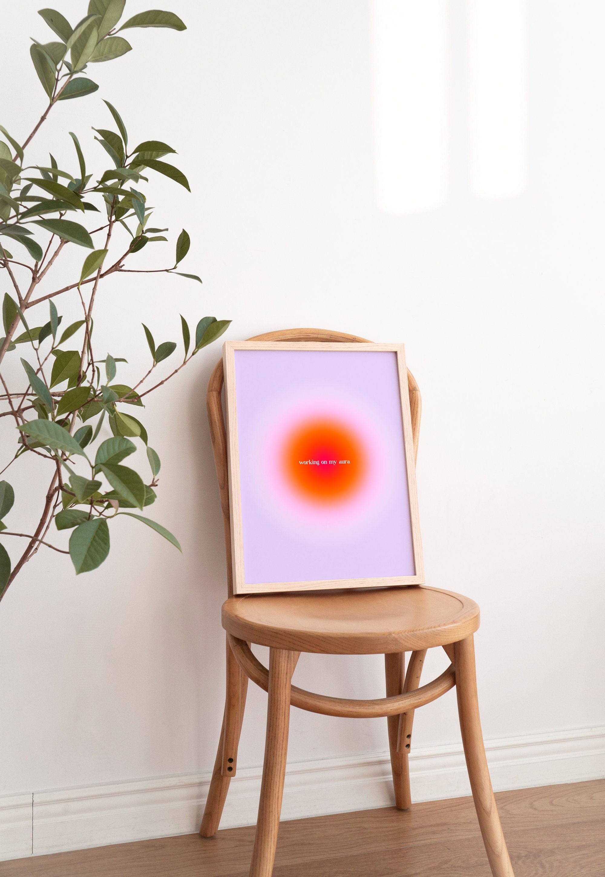 Working On My Aura, Printable Wall Art