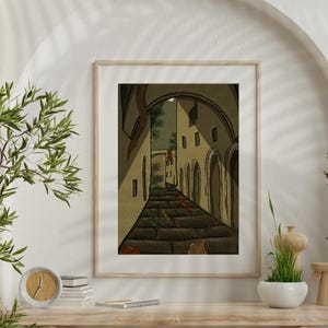 Hosanna-Jesus betritt Jerusalem-Digitale Kunst - Palmsonntag Wanddruck, Karwoche Christliches Dekor, Triumphaler Einzug Religiöses Kunstwerk Download