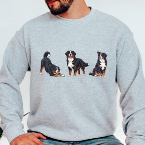 Berner sennenhund tröja storlek S-5XL, Berner sennenhund tröja gåva, husdjursminne, hundutställningspris t-shirt, valpars första jul bild 9