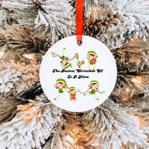 Nana Gift, The Busiest Christmas Elf Is A Nana, Gift for Nana, Nana Christmas Ornament, Best Nana, Nana Ornament, Nana Decor, Grandma Gift