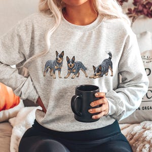 Blue Heeler Sweatshirt Size S-5XL, Red Heeler Pullover, Heeler Memorial Shirt, Australian Cattle Dog Sweater Gift, Heeler Puppy Christmas