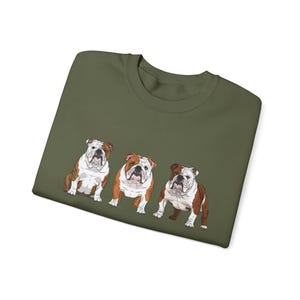 English Bulldog Sweatshirt Size S-5XL, Sweater Pullover Gift, Bulldog Pup Christmas Tee Shirt, Dog Memorial Keepsake, Mothers Day, Holiday image 19