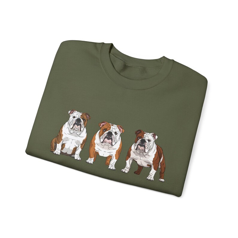 English Bulldog Sweatshirt Size S-5XL, Sweater Pullover Gift, Bulldog Pup Christmas Tee Shirt, Dog Memorial Keepsake, Mothers Day, Holiday image 19