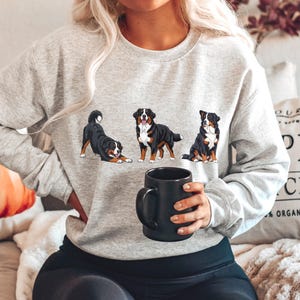 Moletom Bernese Mountain Dog Tamanhos P-5XG, Presente Ideal para Homenagem ao Seu Animal de Estimação, Camiseta para Premiação em Exposições Caninas, Primeiro Natal do Seu Filhote